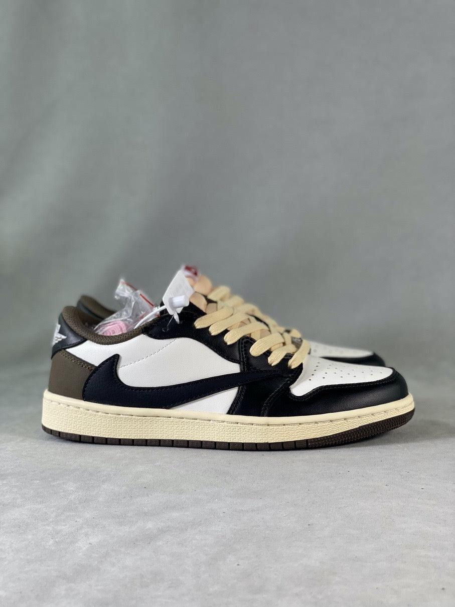 Custom Travis Scott × Air Jordan 1 Low OG “Reverse M CQ4277 105 - sneakerhillcom