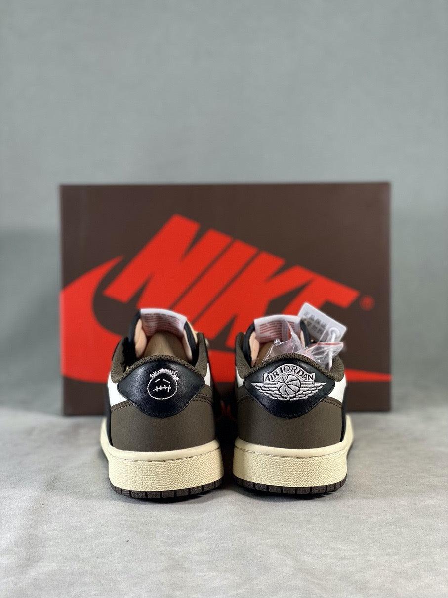 Custom Travis Scott × Air Jordan 1 Low OG “Reverse M CQ4277 105 - sneakerhillcom