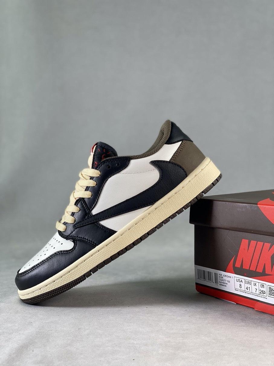 Custom Travis Scott × Air Jordan 1 Low OG “Reverse M CQ4277 105 - sneakerhillcom