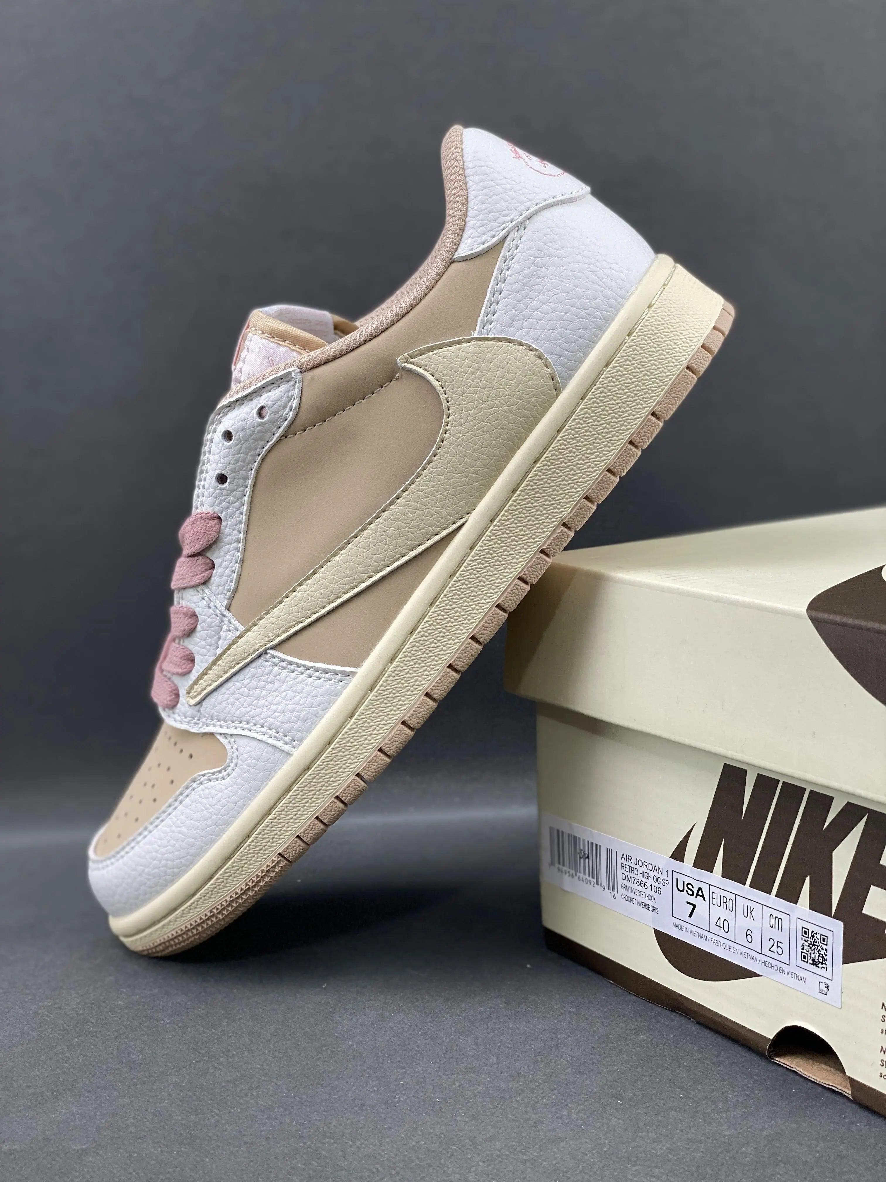 Custom Travis Scott x Air Jordan 1 DM7866-106 - sneakerhillcom
