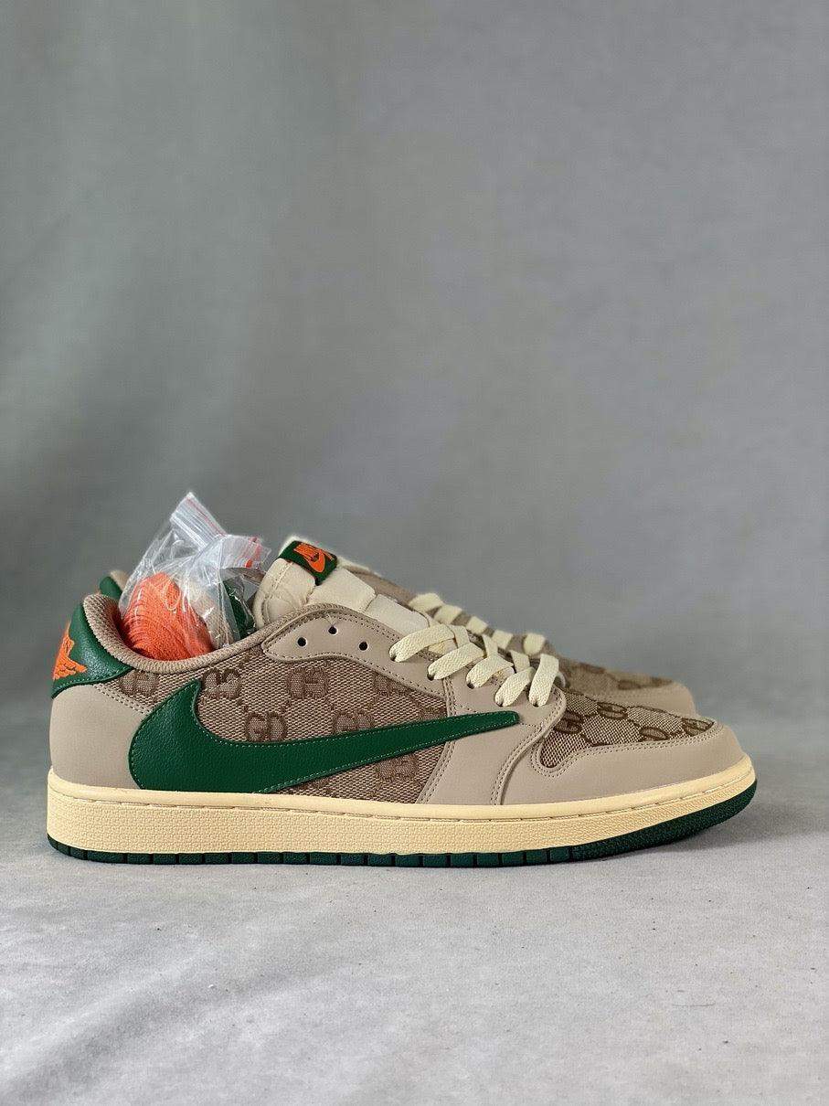 Custom Travis Scott x Air Jordan 1 Low Cactus Jack DM7868-198 - sneakerhillcom
