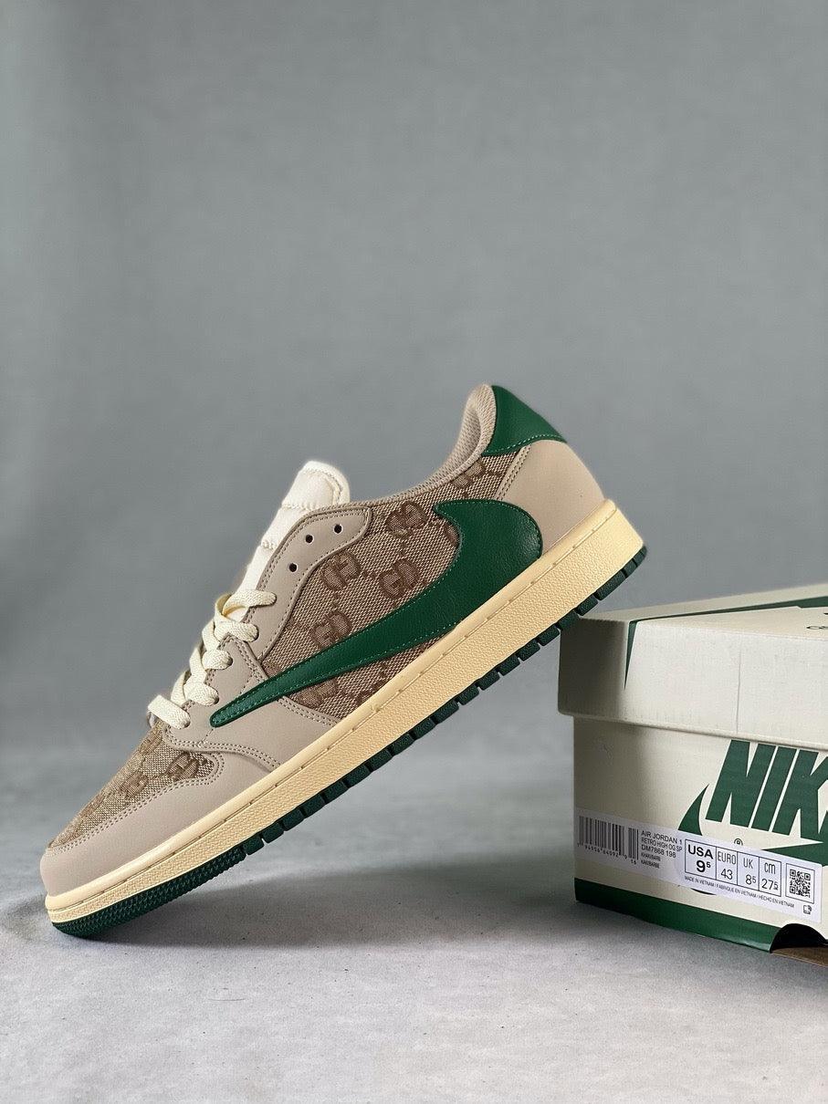 Custom Travis Scott x Air Jordan 1 Low Cactus Jack DM7868-198 - sneakerhillcom
