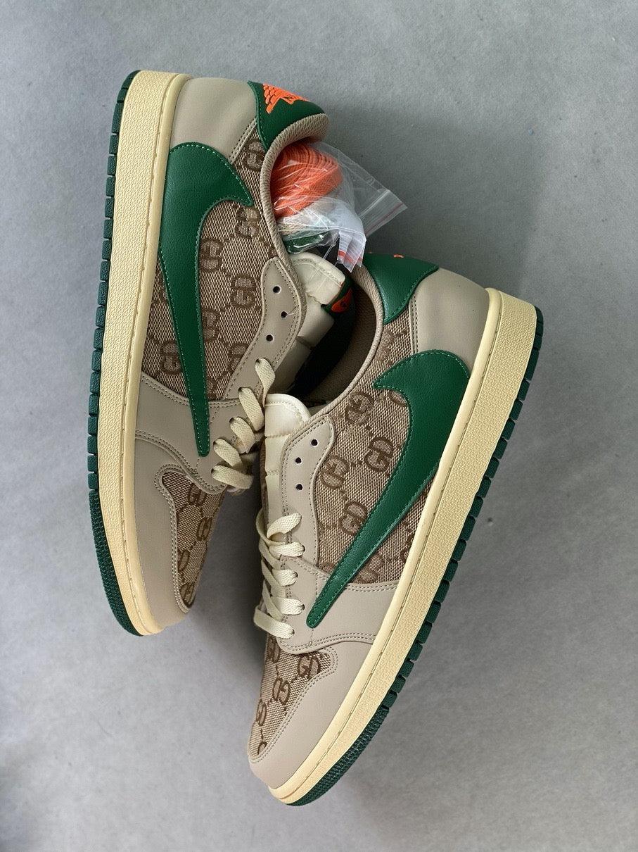 Custom Travis Scott x Air Jordan 1 Low Cactus Jack DM7868-198 - sneakerhillcom