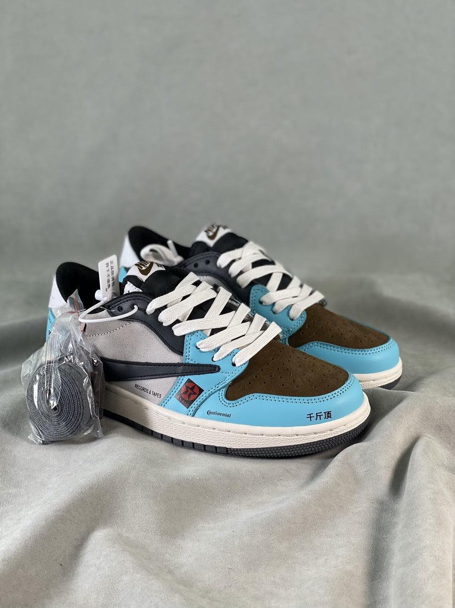 Custom Travis Scott x Air Jordan 1 Low OG SP 'JACKBOYS' DM7866-009 - sneakerhillcom