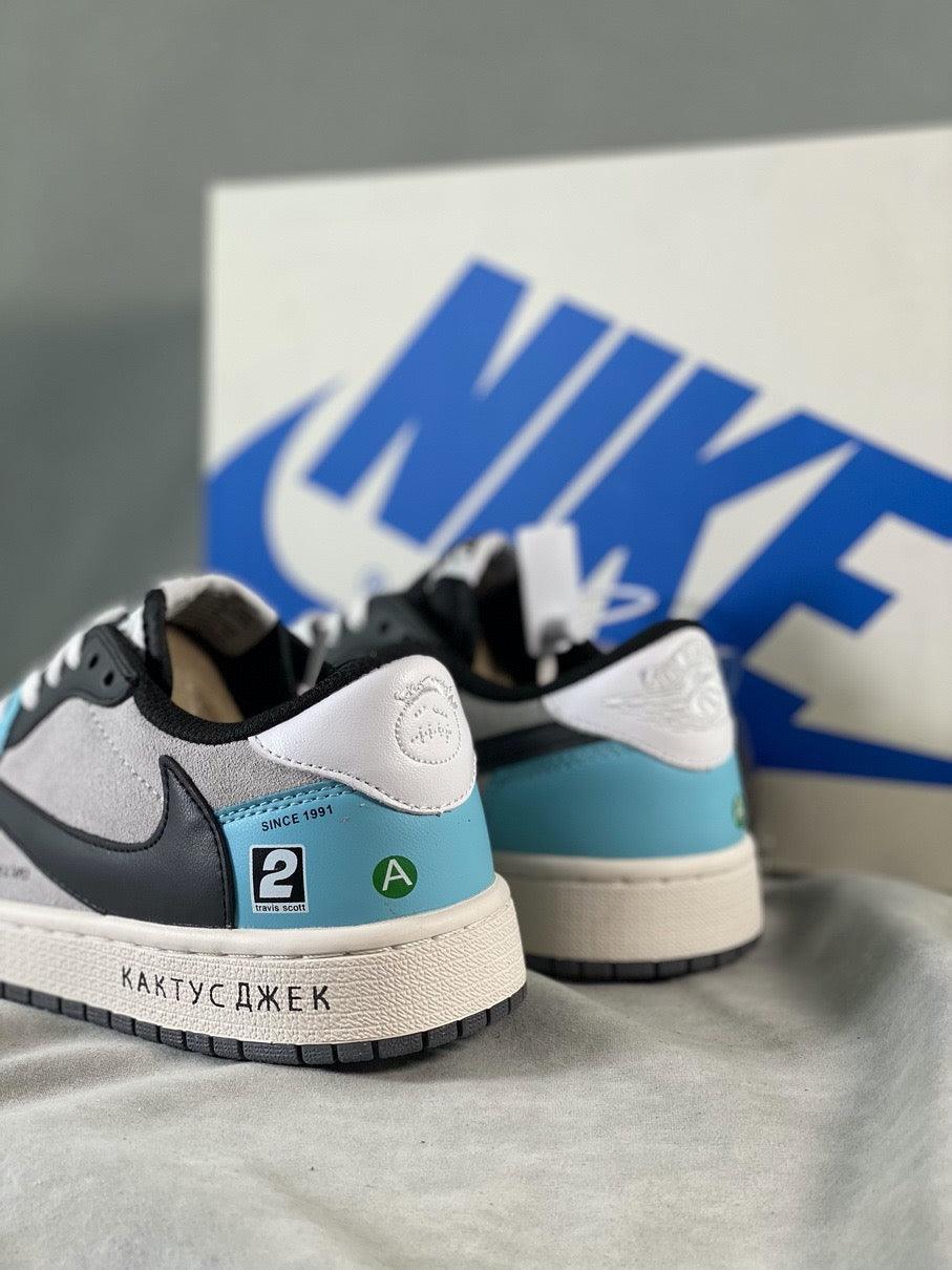 Custom Travis Scott x Air Jordan 1 Low OG SP 'JACKBOYS' DM7866-009 - sneakerhillcom