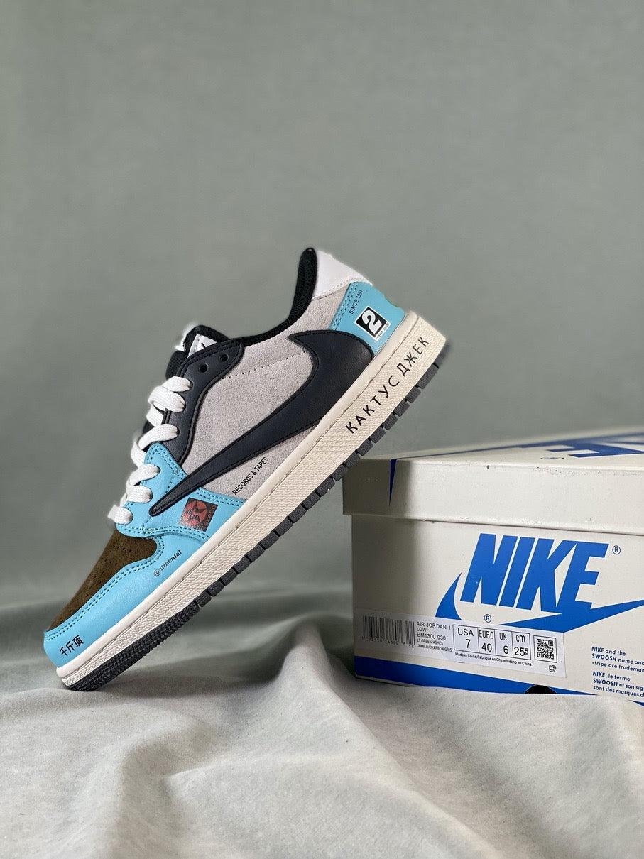 Custom Travis Scott x Air Jordan 1 Low OG SP 'JACKBOYS' DM7866-009 - sneakerhillcom