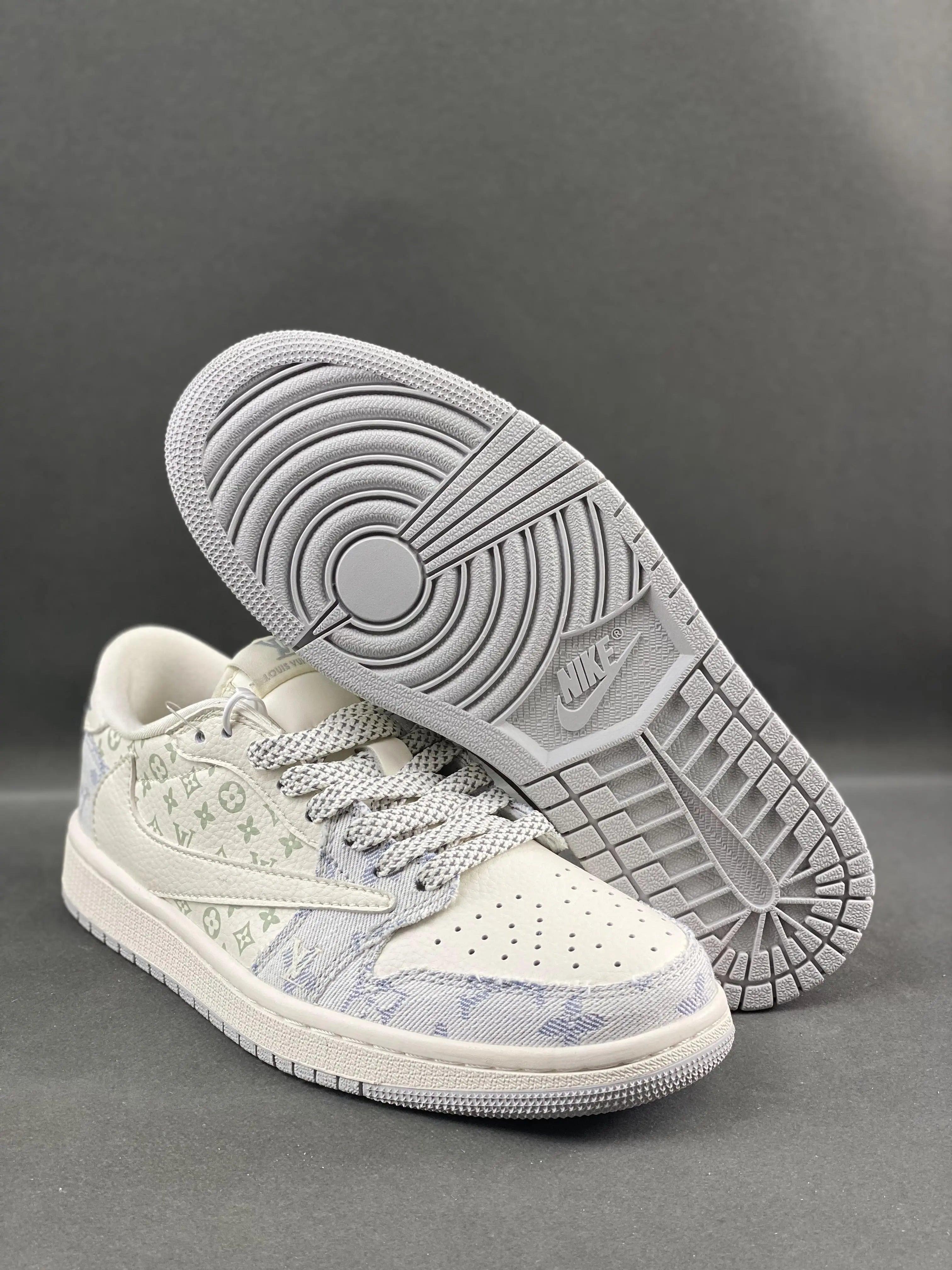Custom Travis Scott x Air Jordan 1 x LV SJ2068-007 - sneakerhillcom