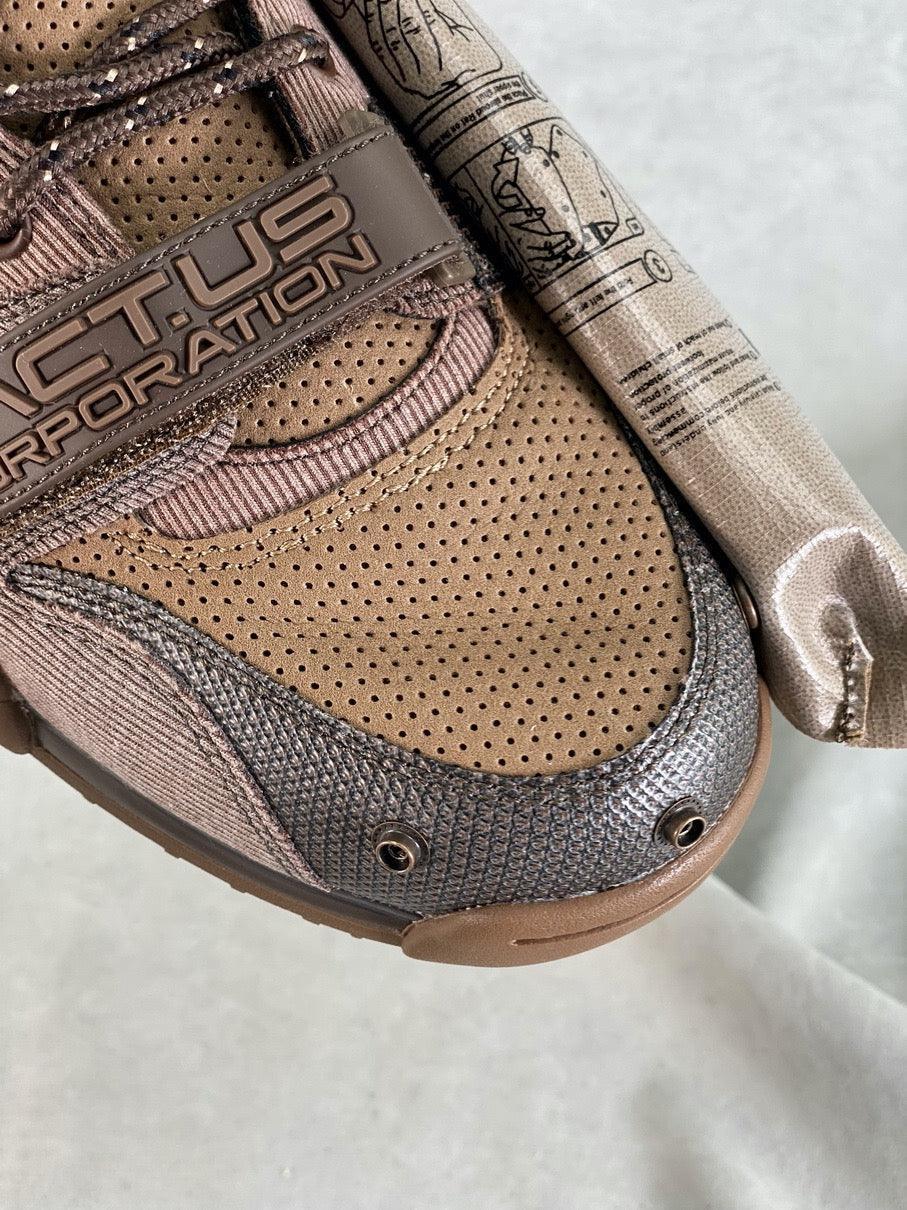 Custom Travis Scott x Air Trainer 1 Wheat DR7515-200 - sneakerhypesusa