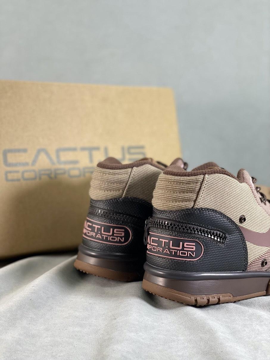 Custom Travis Scott x Air Trainer 1 Wheat DR7515-200 - sneakerhypesusa