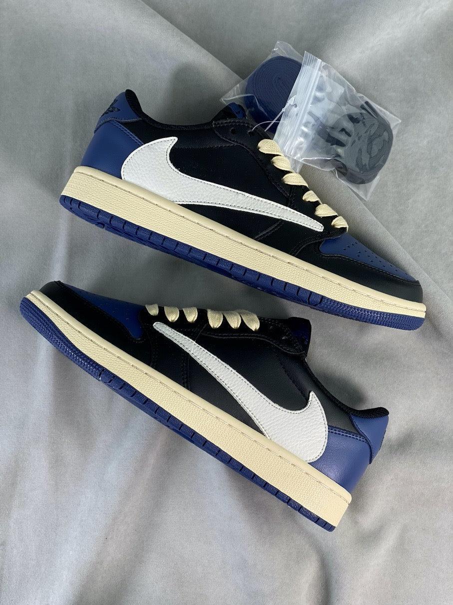 Custom Travis Scott x Fragment x Air Jordan 1 Low DM7866-001 - sneakerhillcom