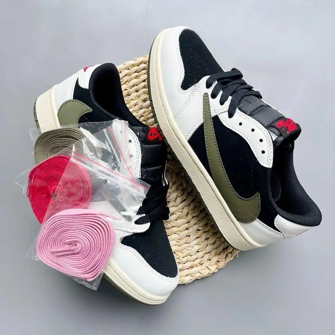 Custom Travis Scott x Fragment x Air Jordan 1 Low DZ4137 106 luxurysteps