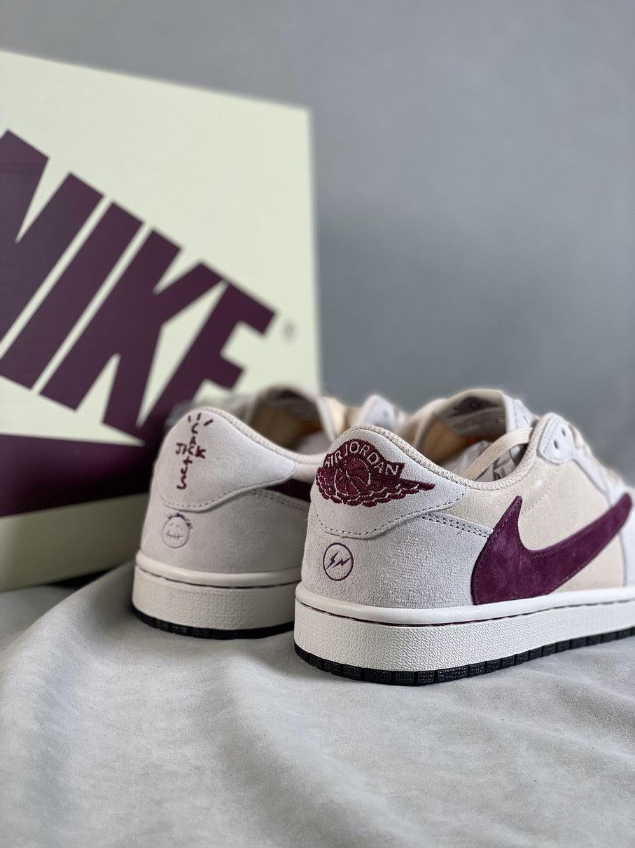 Custom Travis Scott x Fragment x Air Jordan 1 Low OG DM7866-888 - sneakerhillcom