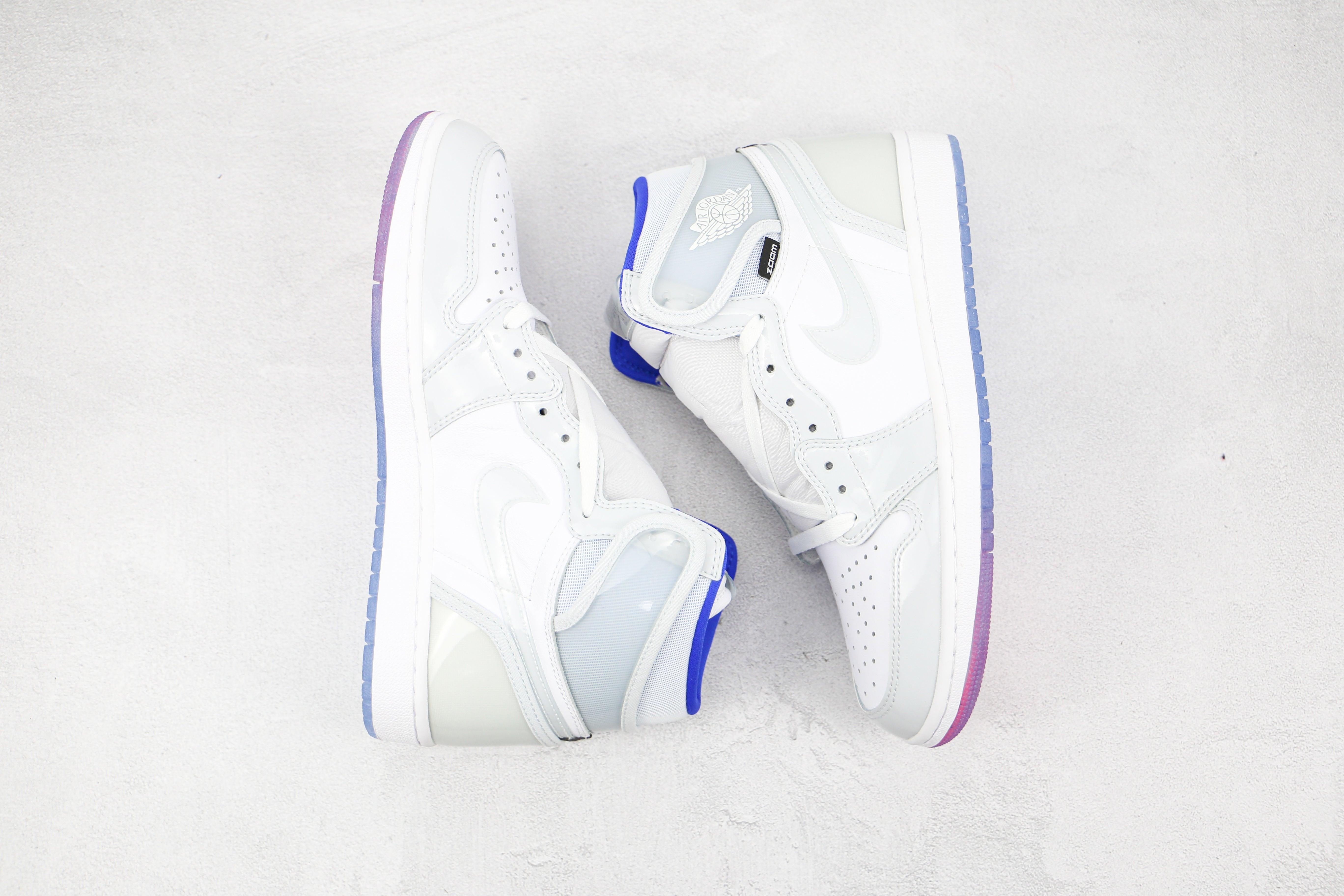 Custom White Jordan 1 High Q ( Customs And Box ), Jordan 1 Sneakers Active - sneakerhillcom
