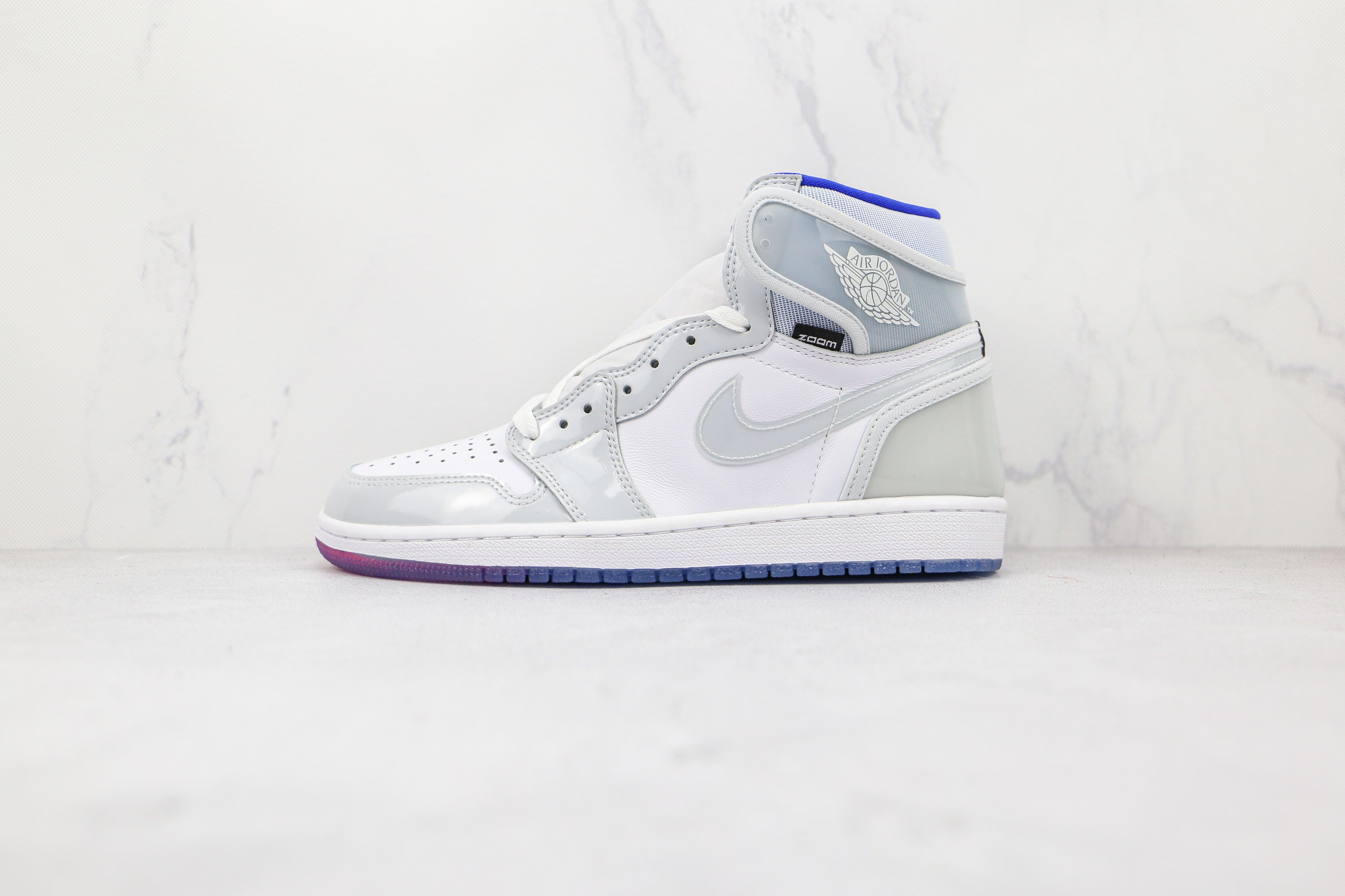 Custom White Jordan 1 High Q ( Customs And Box ), Jordan 1 Sneakers Active - sneakerhillcom