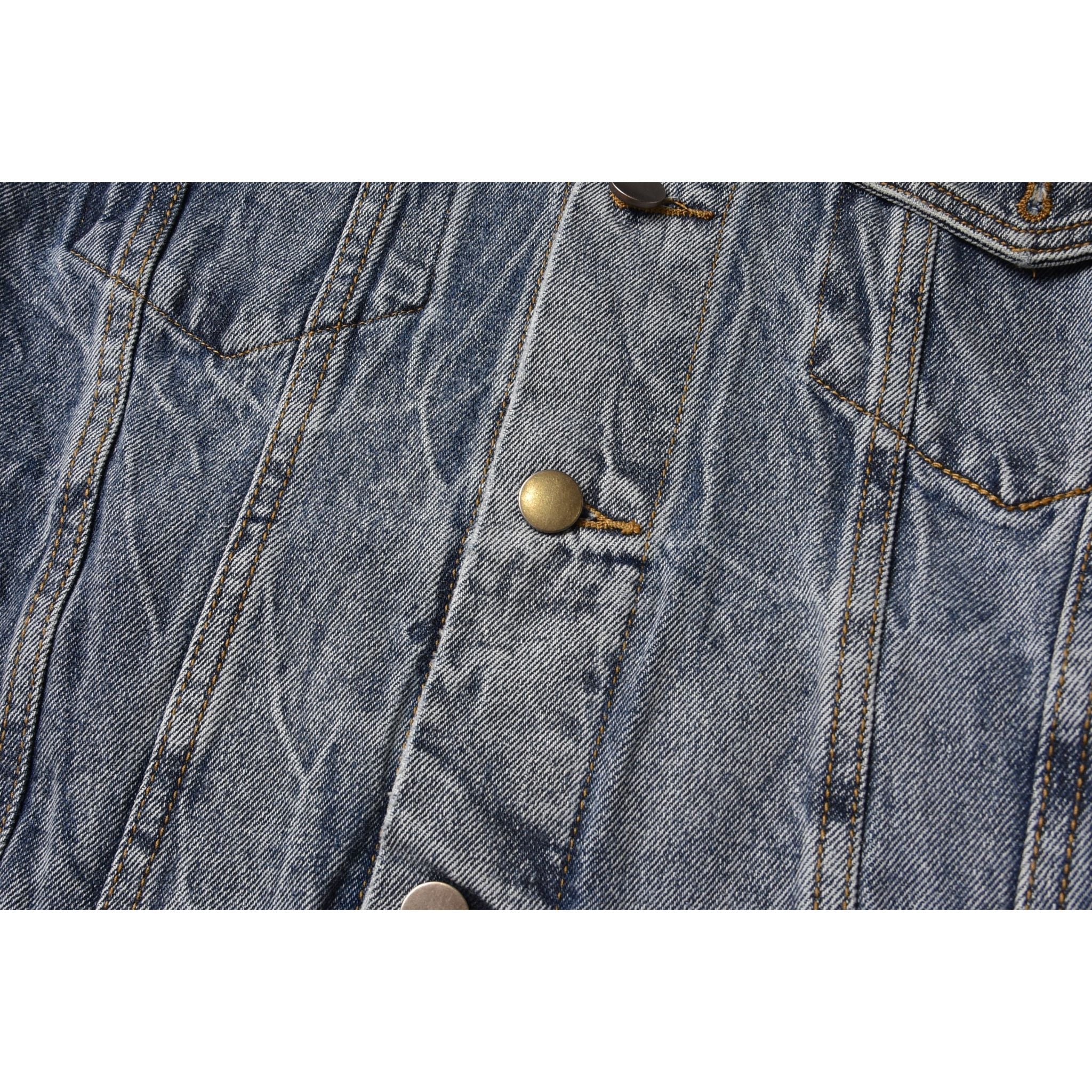 VX1 | Washed Blue Denim Jacket - sneakerhillcom