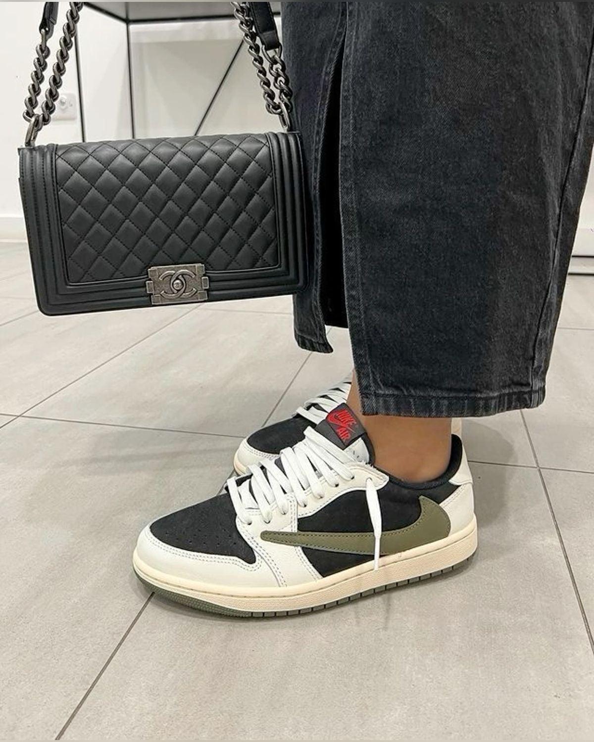 Custom Travis Scott x Fragment x Air Jordan 1 Low DZ4137 106 - sneakerhillcom