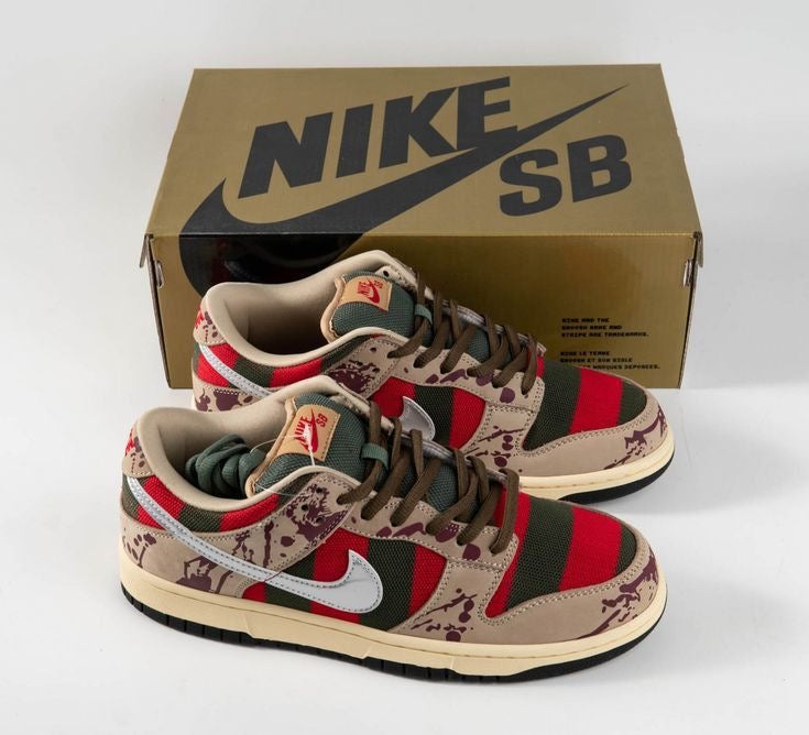Custom SB Dunk Low “Freddy Krueger” - sneakerhillcom