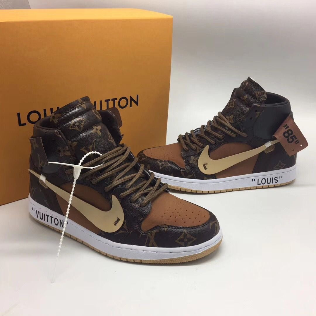 Custom Air Jordan 1 LV High Q ( Customs And Box ), Jordan 1 Sneakers Active A11 - sneakerlandnet