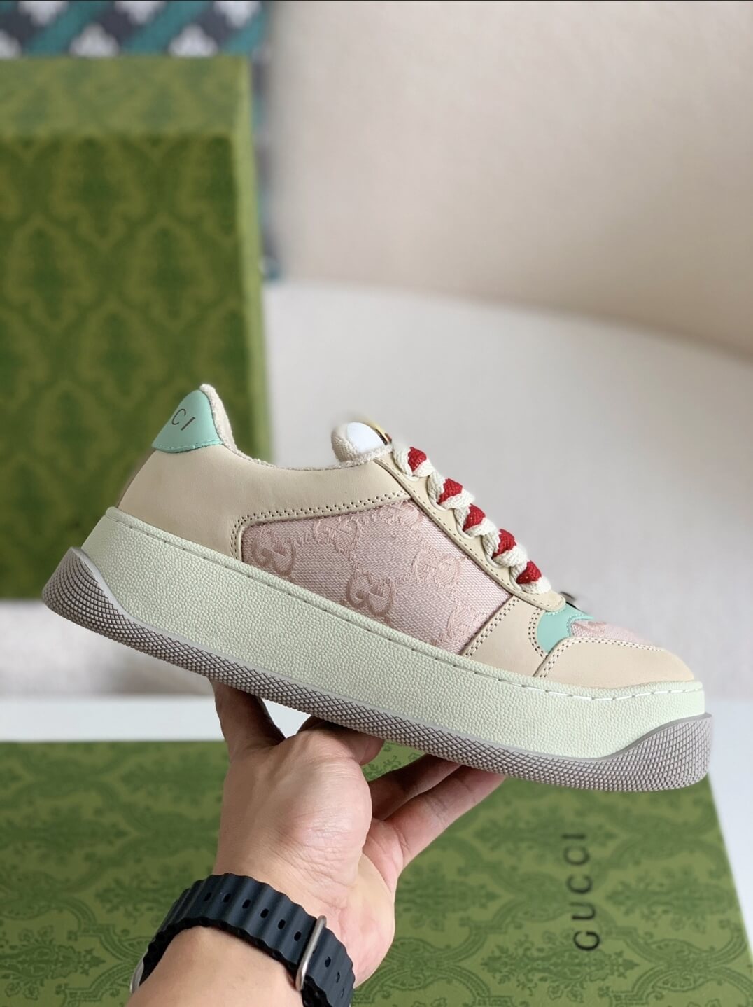 GG Screener Trainer Pink - sneakerhillcom