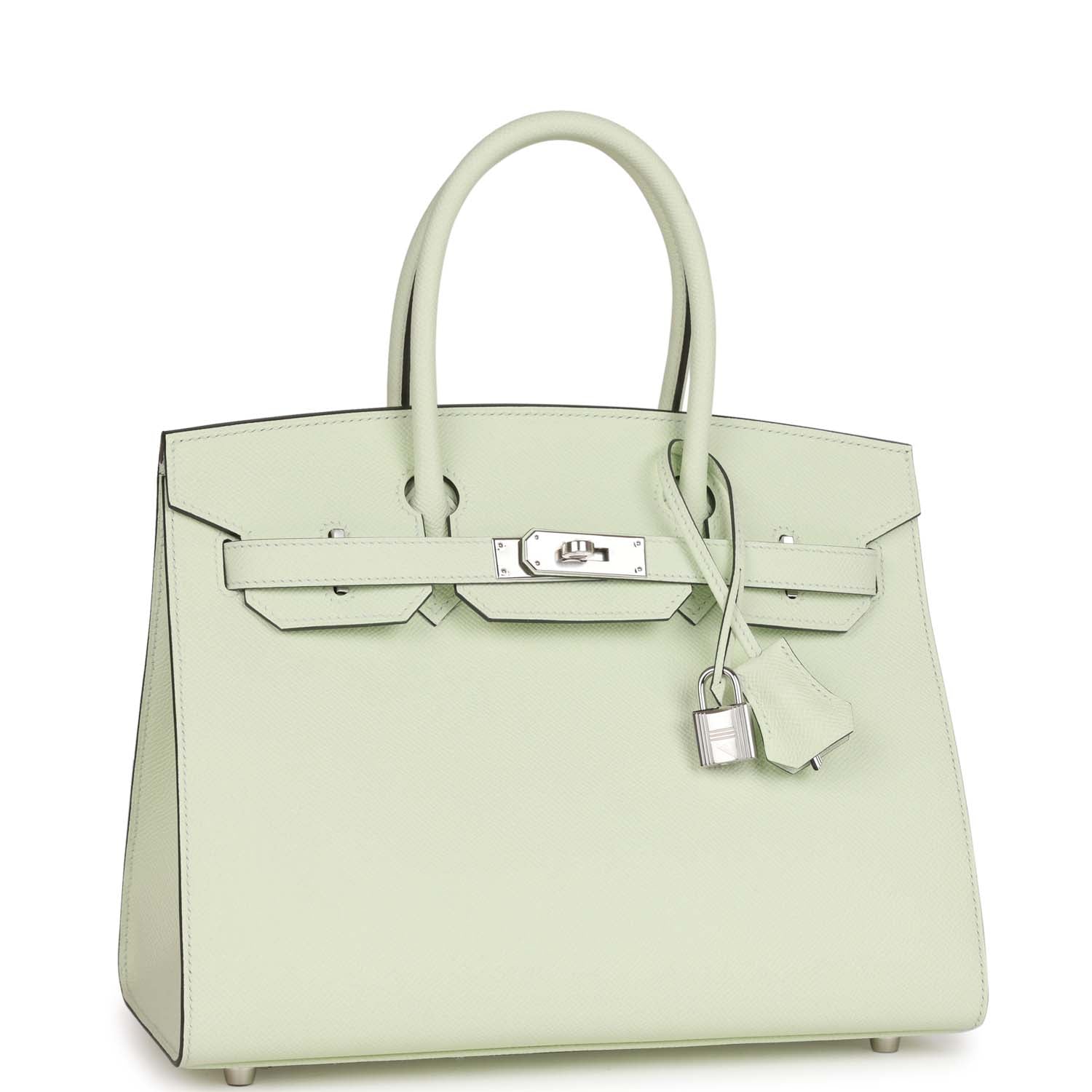 Birkin Sellier 30 Vert Fizz Epsom Palladium Hardware Kilta bags