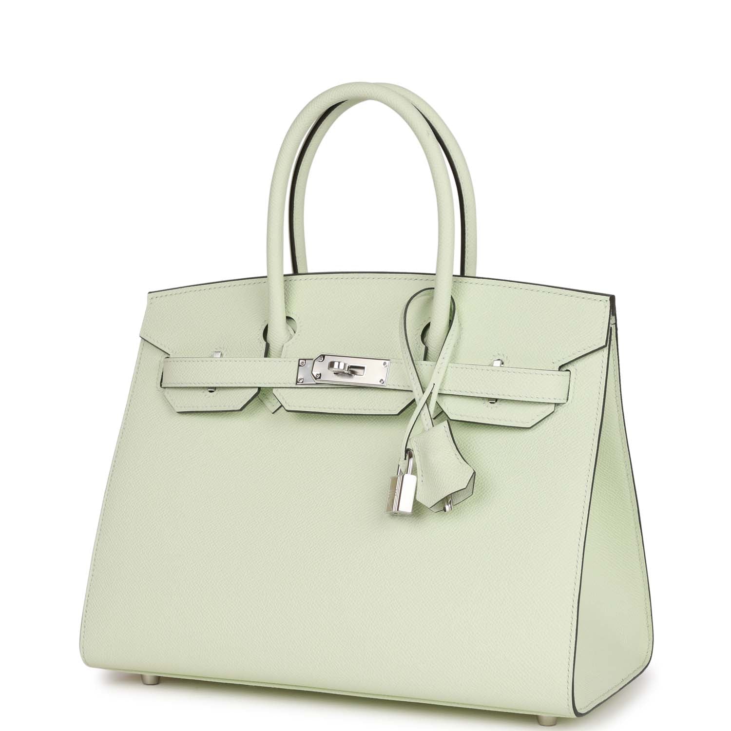 Birkin Sellier 30 Vert Fizz Epsom Palladium Hardware Kilta bags