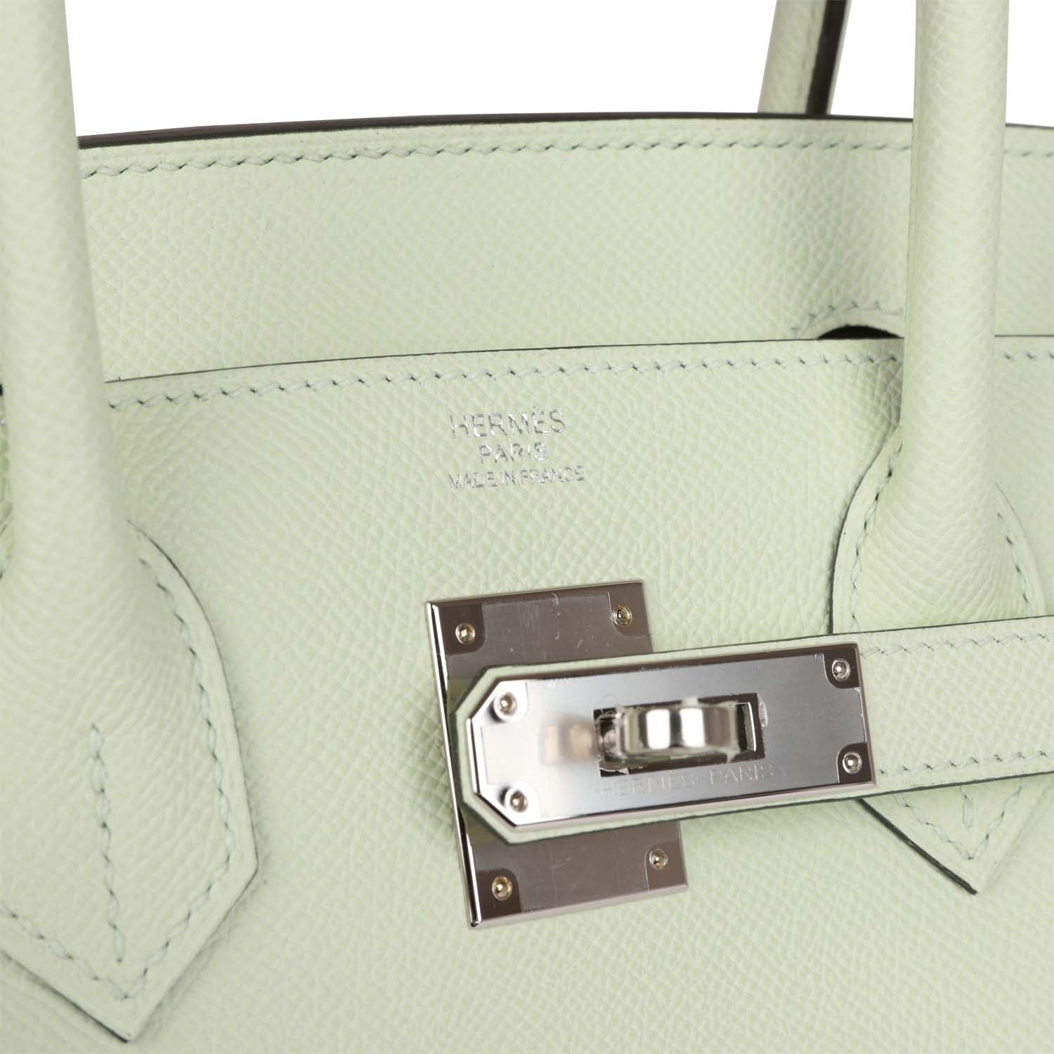 Birkin Sellier 30 Vert Fizz Epsom Palladium Hardware Kilta bags