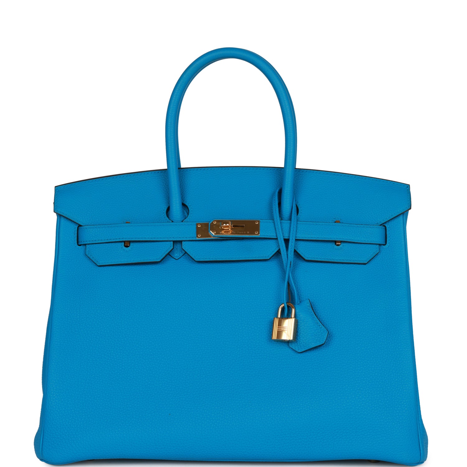 Birkin 35 Bleu Zanzibar Togo Gold Hardware Kilta bags