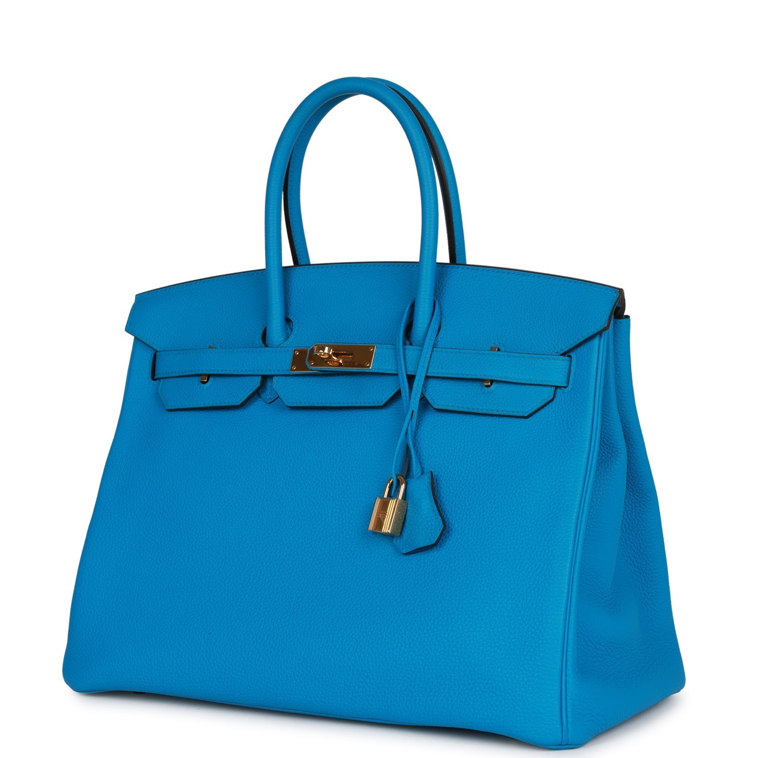 Birkin 35 Bleu Zanzibar Togo Gold Hardware Kilta bags