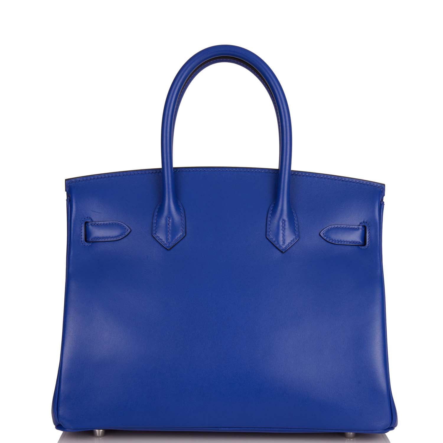 Birkin 30 Bleu Electric Tadelakt Palladium Hardware Kilta bags