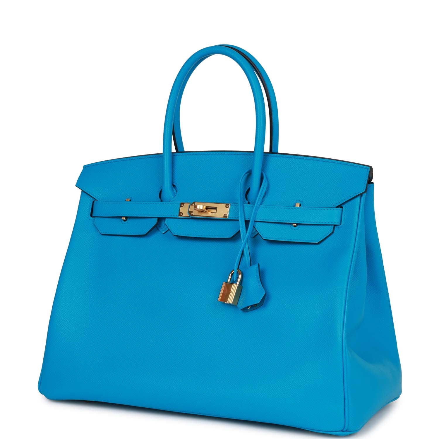 Birkin 35 Bleu Frida Epsom Gold Hardware Kilta bags