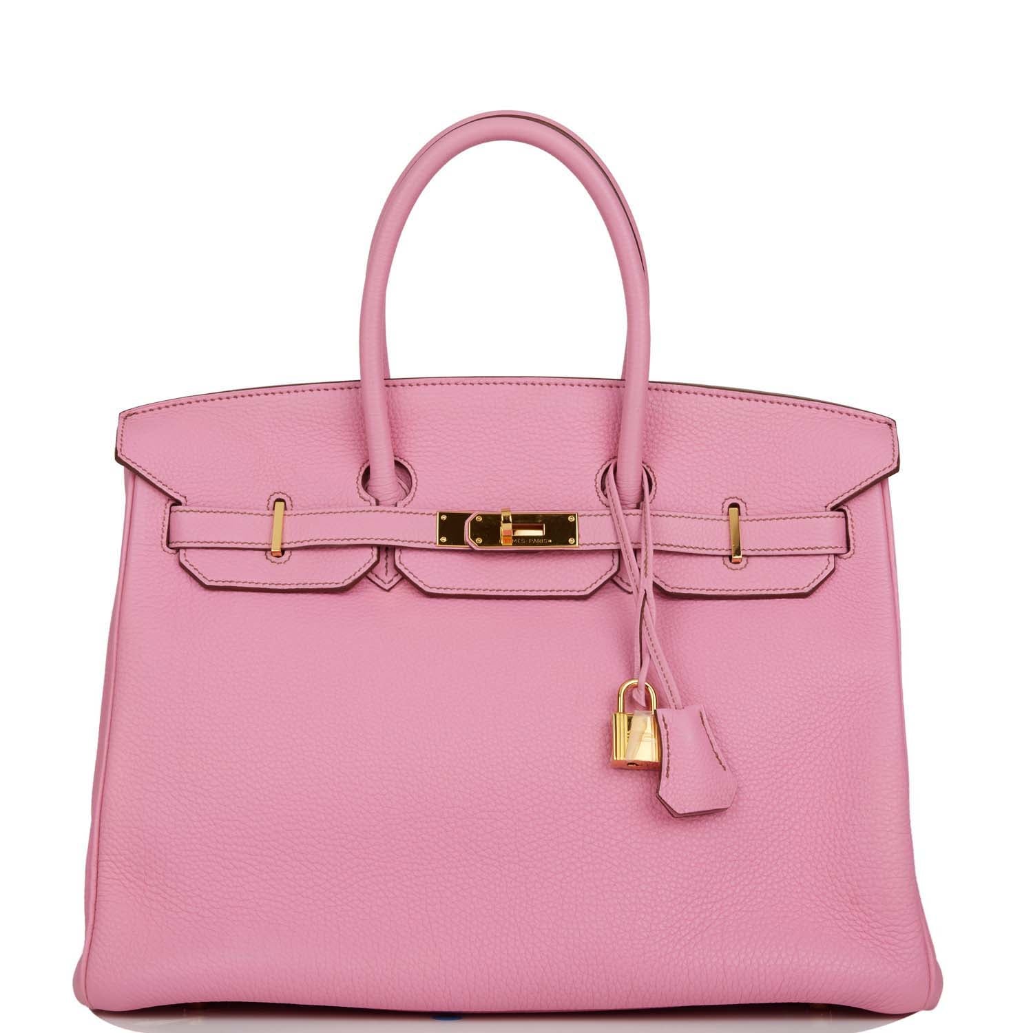 Birkin 35 Bubblegum Togo Gold Hardware Kilta bags