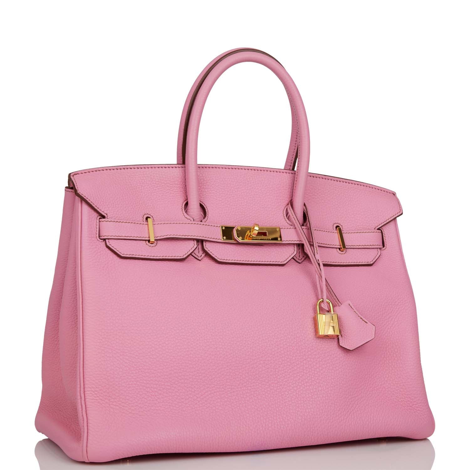 Birkin 35 Bubblegum Togo Gold Hardware Kilta bags