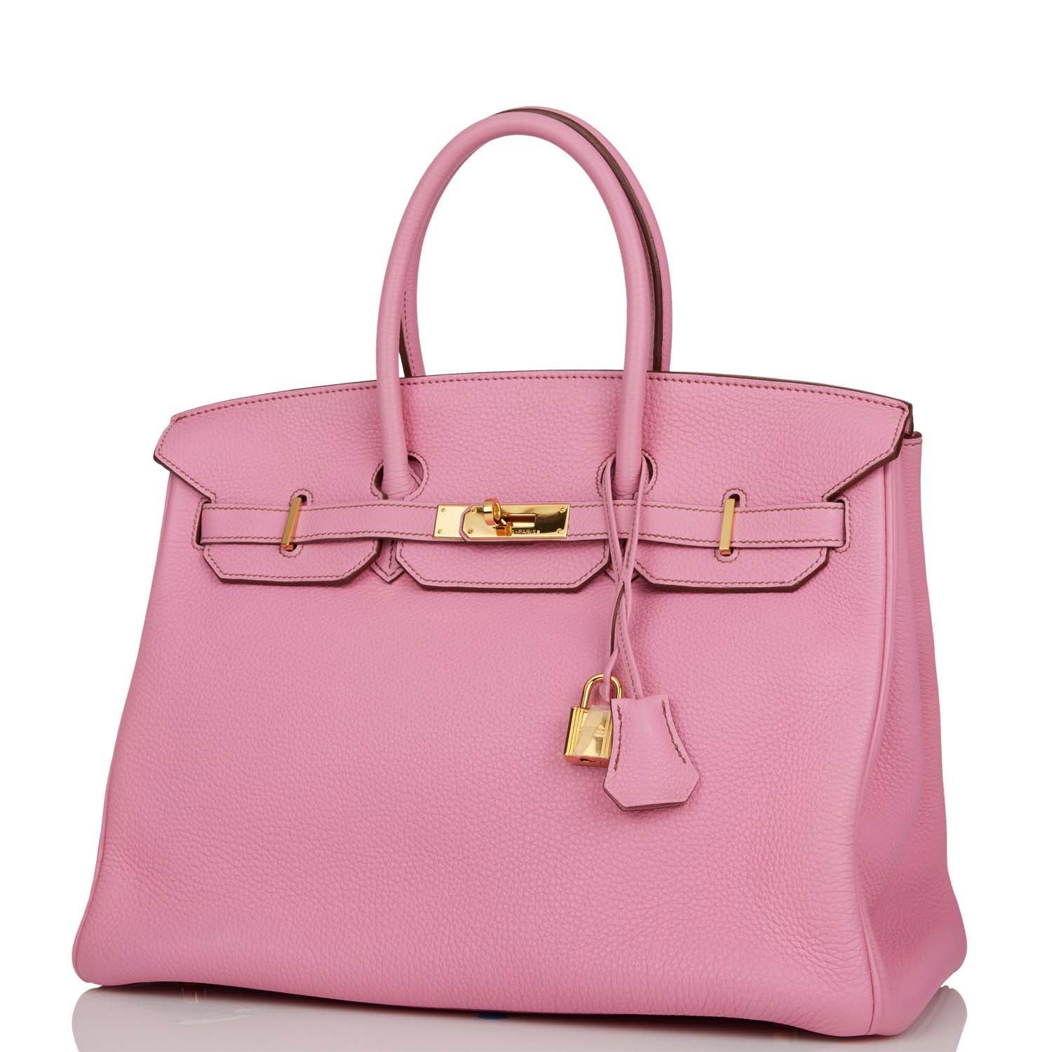 Birkin 35 Bubblegum Togo Gold Hardware Kilta bags