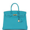 Birkin 35 Bleu de Nord Togo Goldhardware Kilta bags