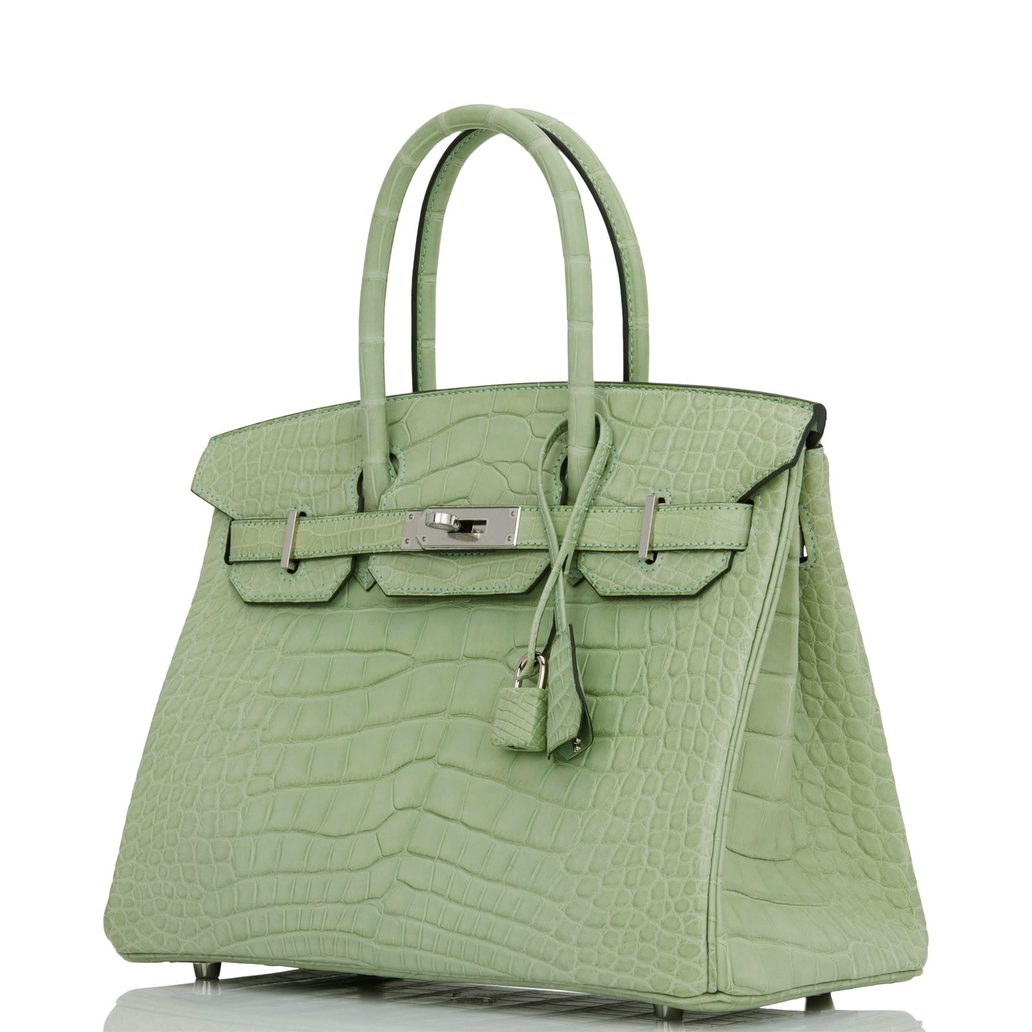 Birkin 30 Vert D'Eau Matte Alligator Palladium Hardware - sneakerlandnet