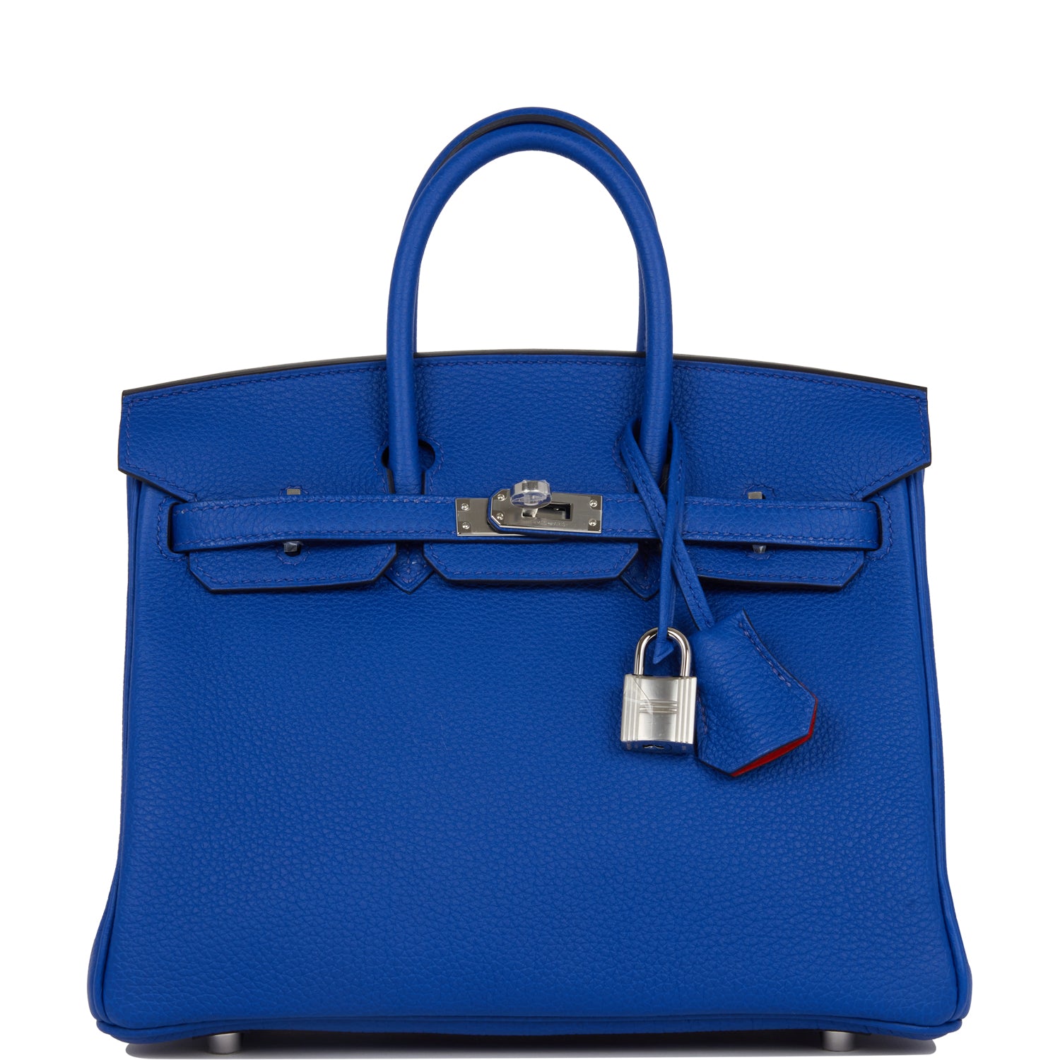 Birkin 25 Bleu Royal Verso Togo Palladium Hardware - sneakerlandnet