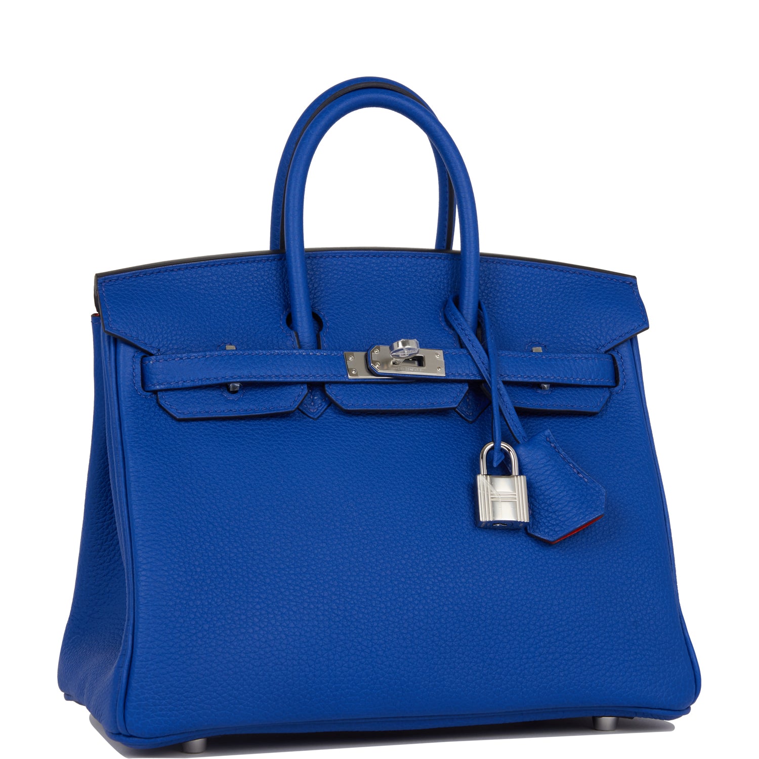 Birkin 25 Bleu Royal Verso Togo Palladium Hardware - sneakerlandnet