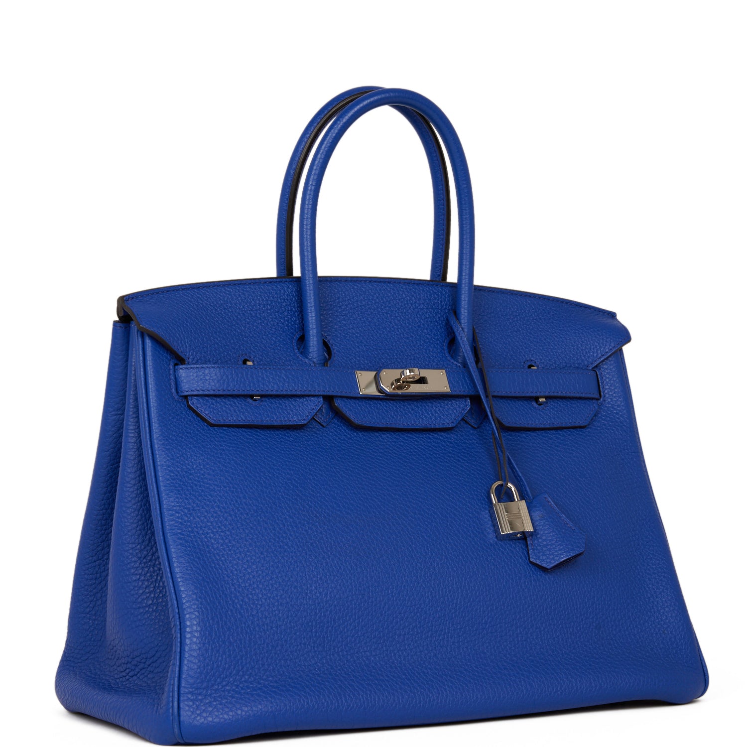 Birkin 35 Bleu Electric Togo Palladium Hardware Kilta bags