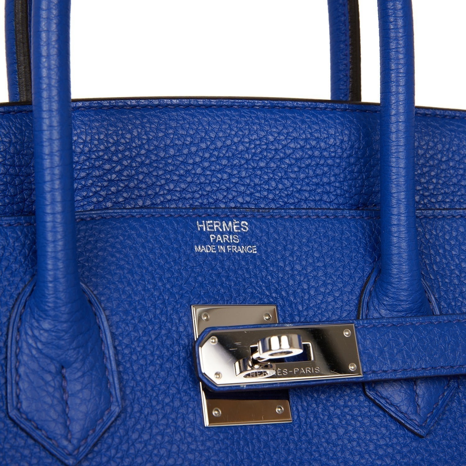 Birkin 35 Bleu Electric Togo Palladium Hardware Kilta bags