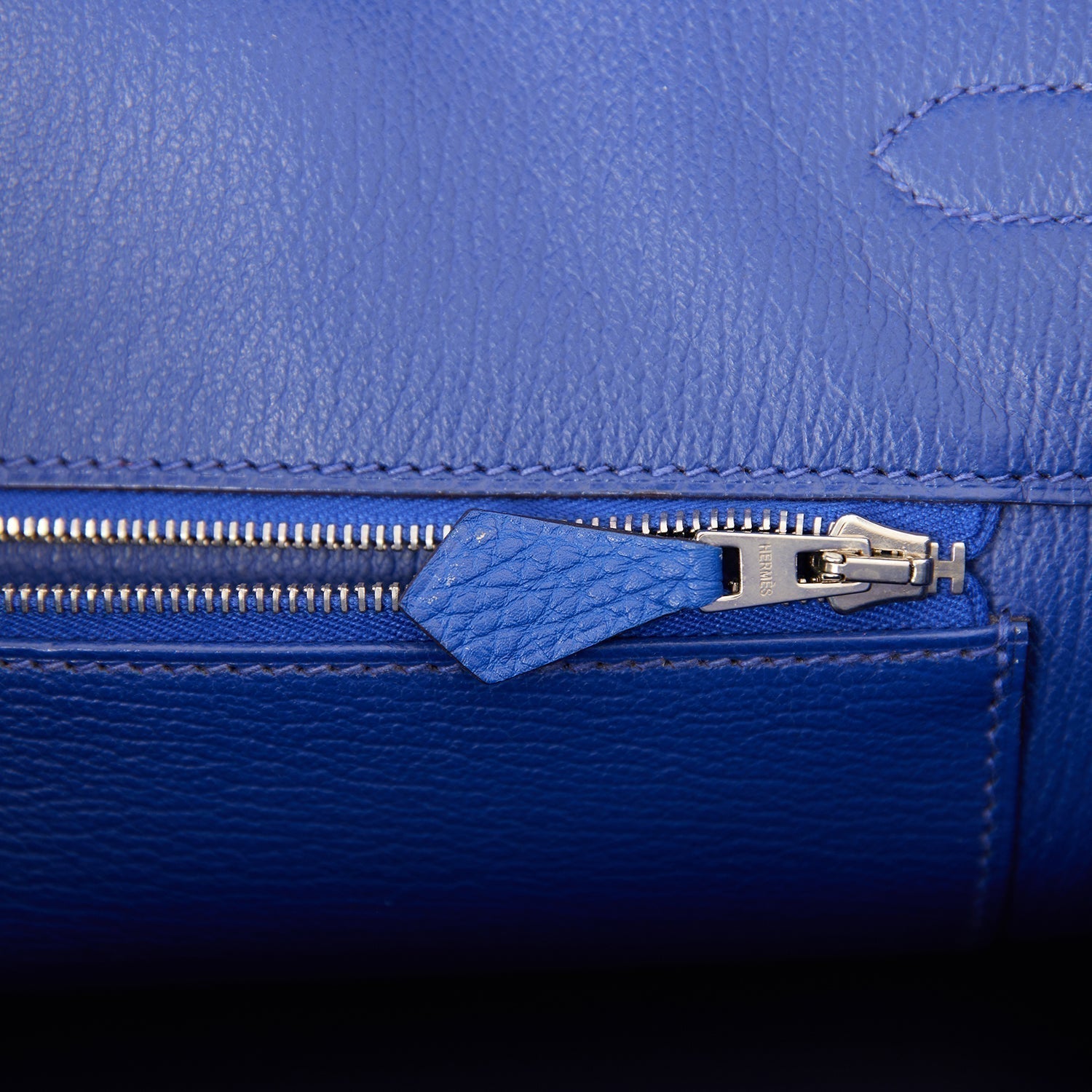 Birkin 35 Bleu Electric Togo Palladium Hardware Kilta bags