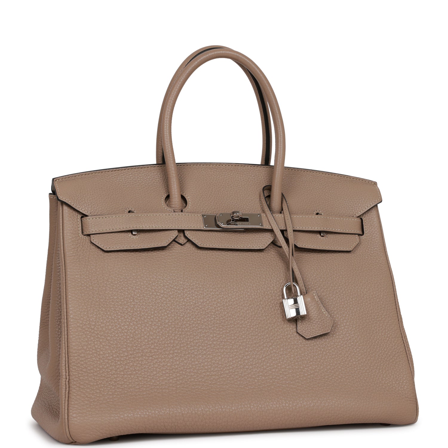 Birkin 35 Gris Tourterelle Togo Palladium Hardware Kilta bags