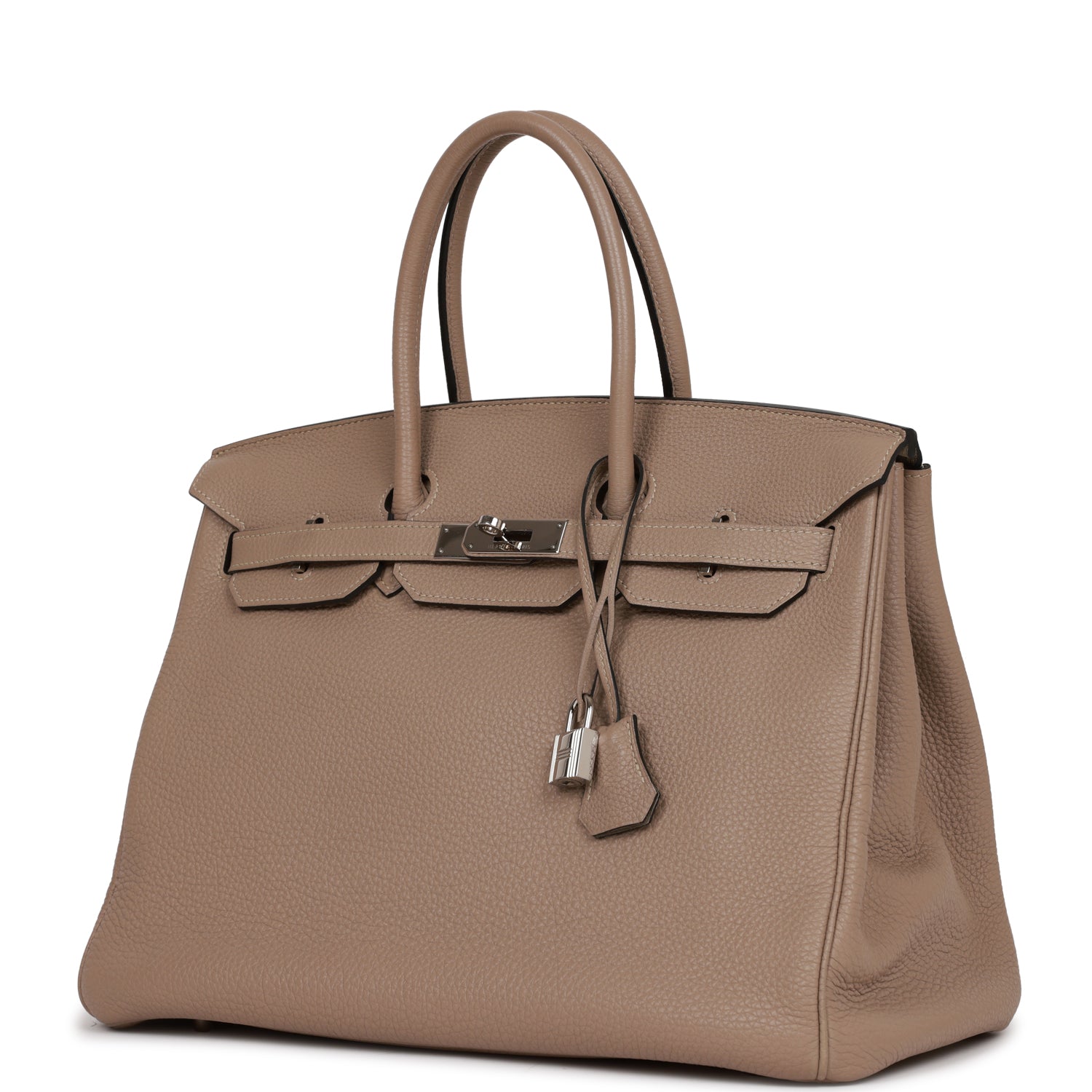 Birkin 35 Gris Tourterelle Togo Palladium Hardware Kilta bags