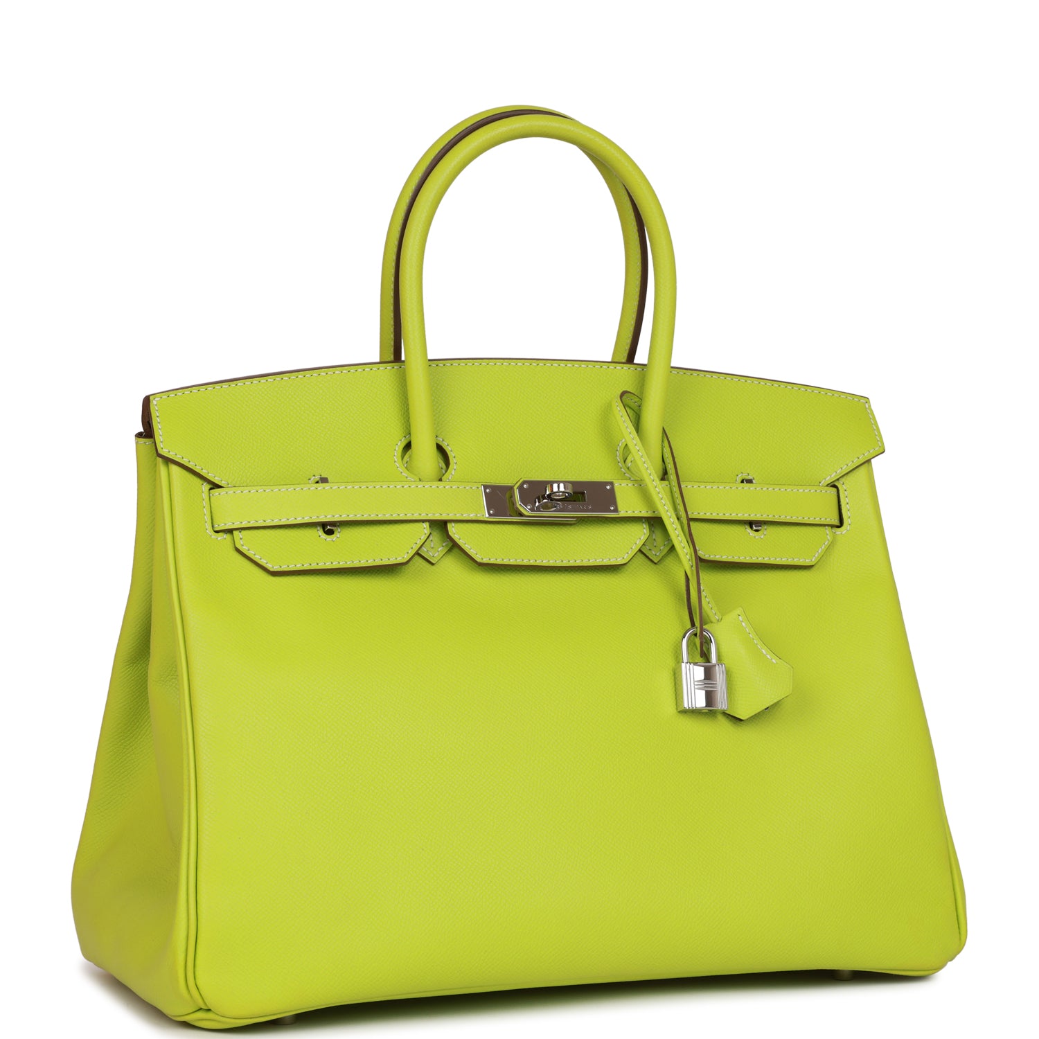 Birkin 35 Kiwi Candy Epsom Palladium Hardware Kilta bags