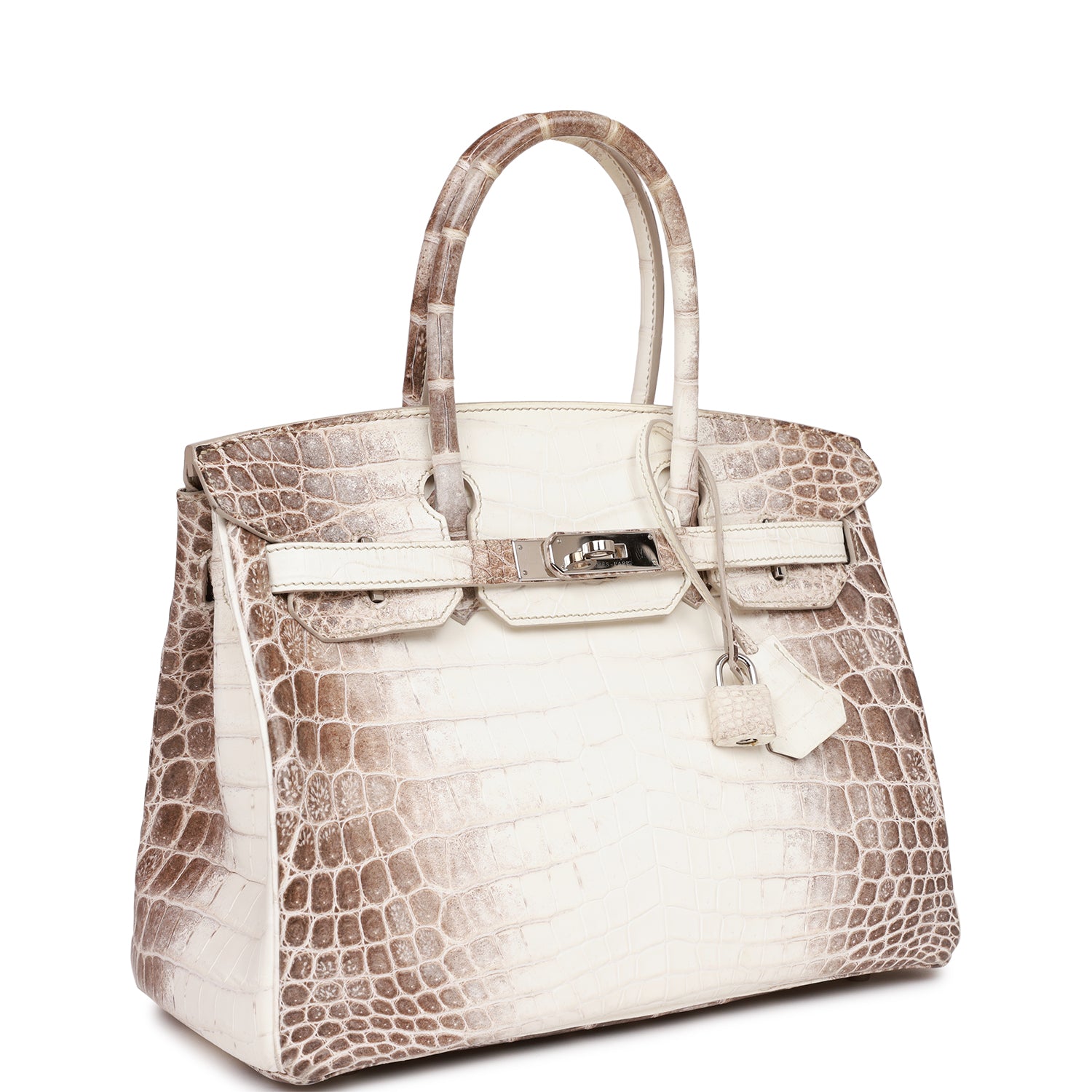 Birkin 30 Himalaya Niloticus Crocodile Palladium Hardware Kilta bags