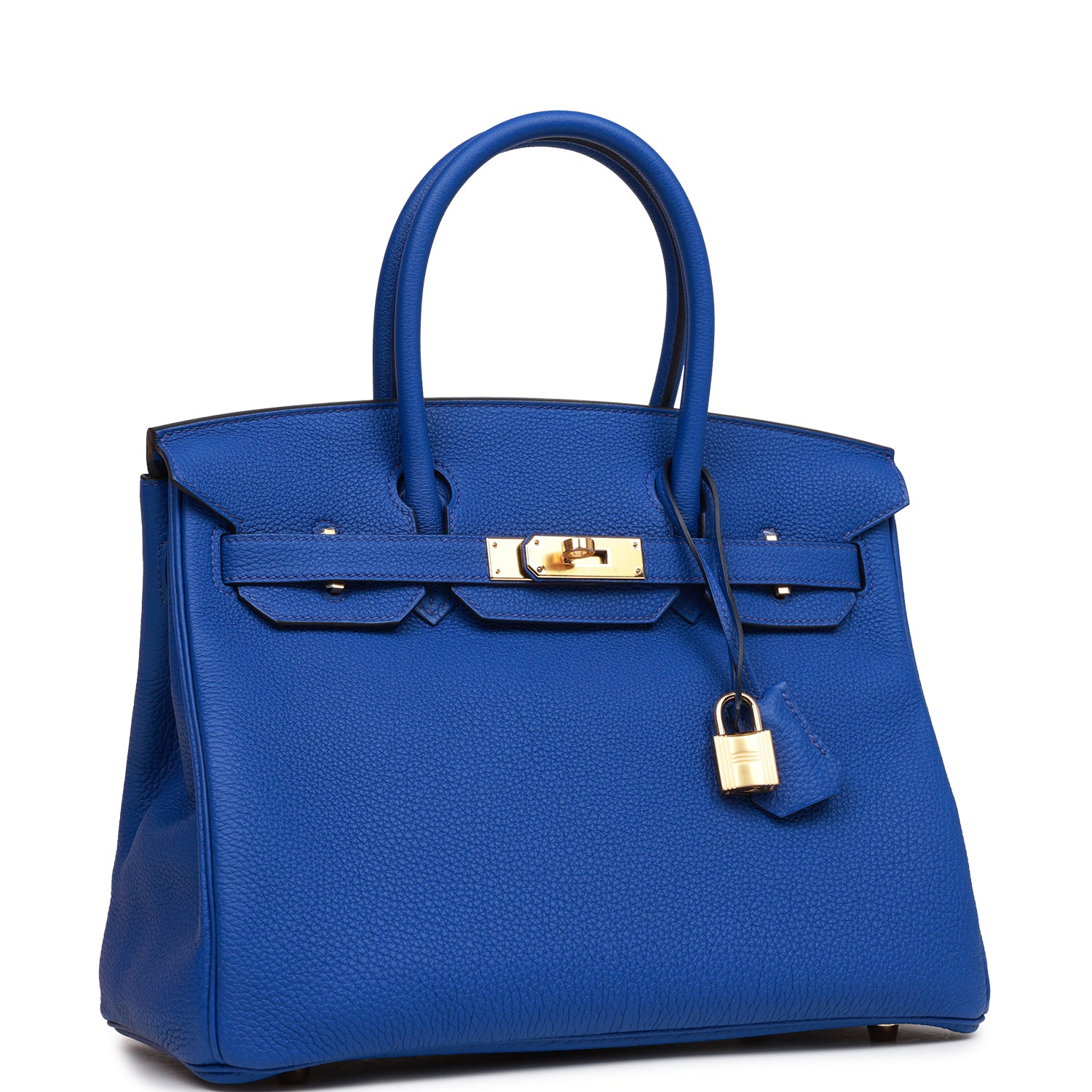 Birkin 30 Bleu Royal Togo Gold Hardware Kilta bags