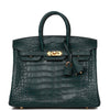 Birkin 25 Vert Cypress Matte Alligator Gold Hardware - sneakerlandnet