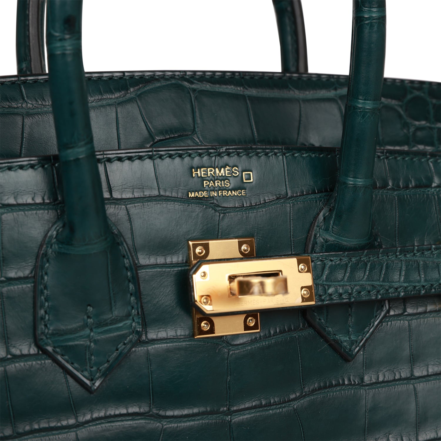 Birkin 25 Vert Cypress Matte Alligator Gold Hardware - sneakerlandnet