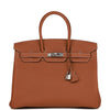 Birkin 35 Gold Togo Palladium Hardware Kilta bags