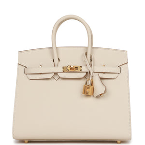 Birkin Sellier 25 Craie Epsom Gold Hardware Kilta bags