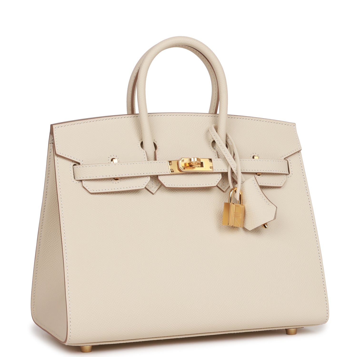 Birkin Sellier 25 Craie Epsom Gold Hardware Kilta bags